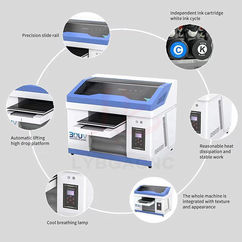 طابعة LY 3060 أوتوماتيكية بالك - مراجعة Uv Flatbed Printer وسعره