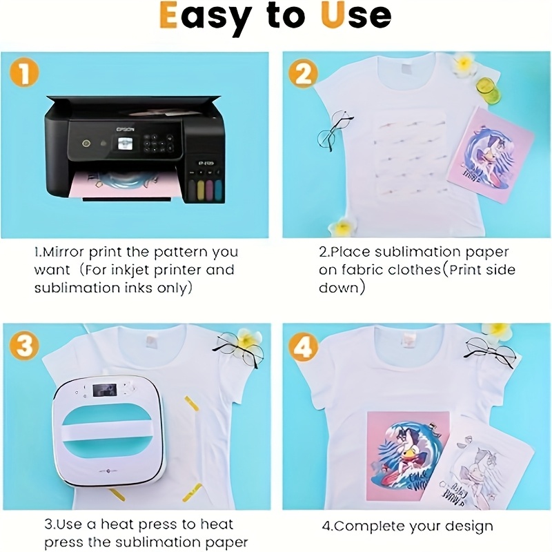 100 ورقة A4 للطباعة بالتسامي 1 - مراجعة Commercial Fabric Printing Machine وسعره