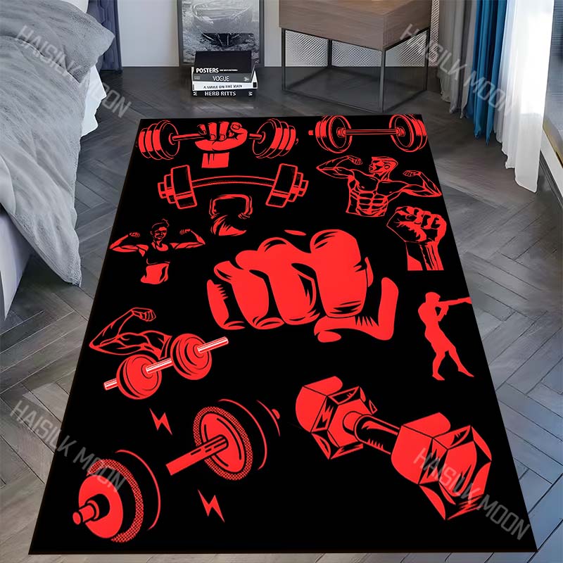 سجادة بتصميم أيقونات اللياقة ا - مراجعة Commercial Printing Icon وسعره