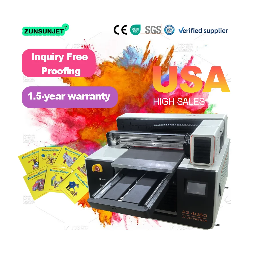 طابعة نافثة للحبر صغيرة A2 مسط - مراجعة Uv Flatbed Printer وسعره