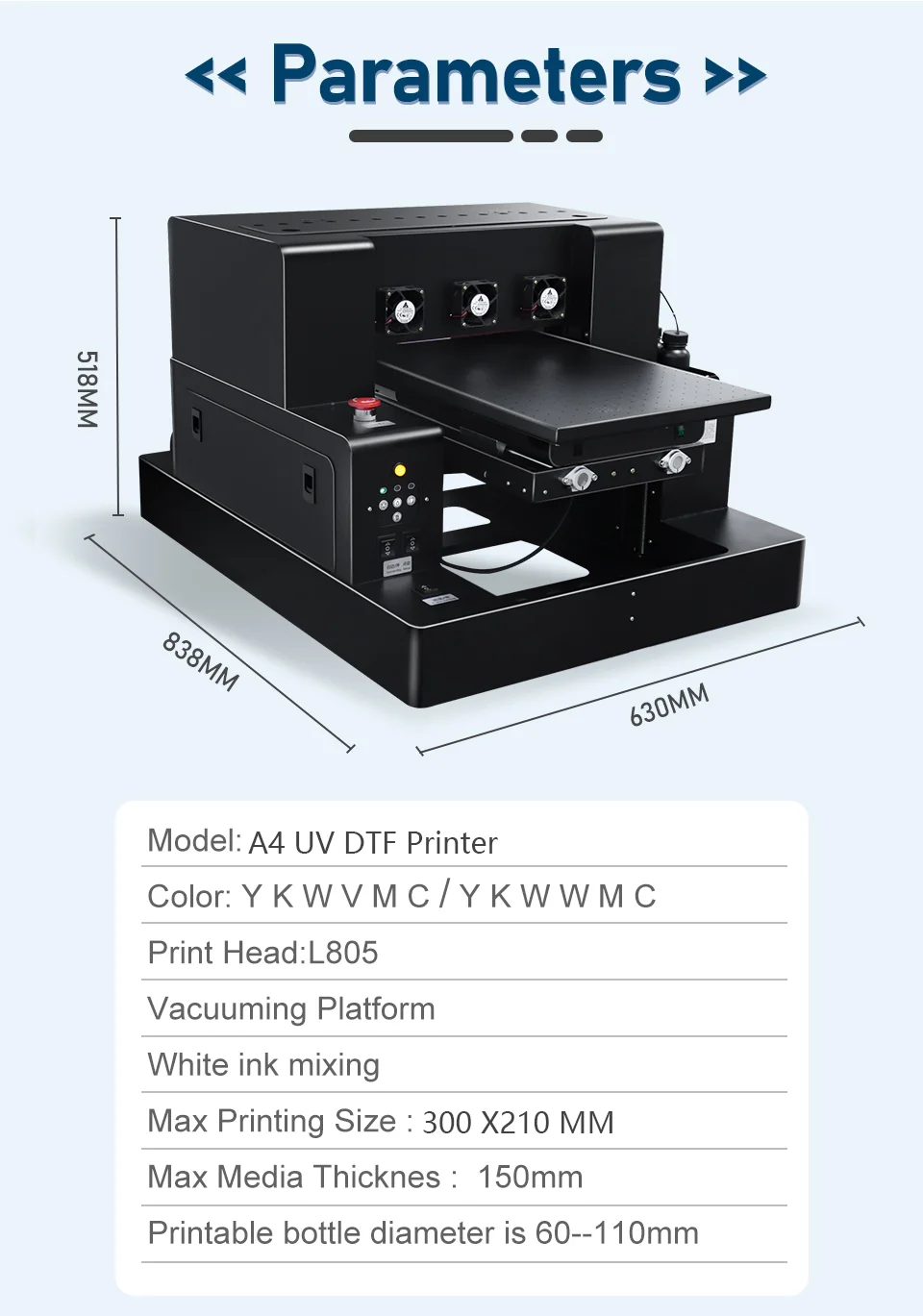 طابعة Irtop UV LED مسطحة A4 مع - مراجعة Uv Flatbed Printer وسعره